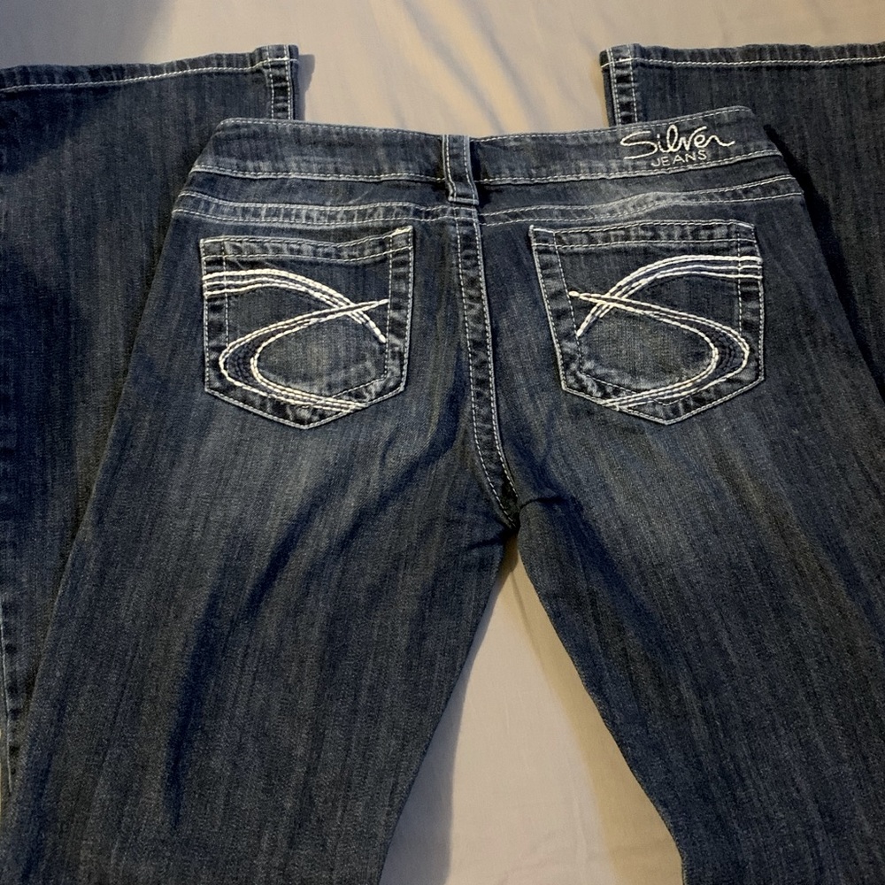 SILVER low rise jeans